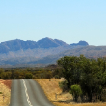 Mount Sonder Seen From Namatjira Drive (NT)